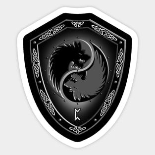 VIKING SHIELD 9 (Werewolves with PERTHRO – Mysteries, Secrets, Occult Abilities) Sticker
